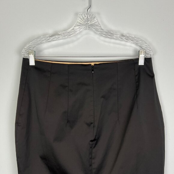 MNG by Mango Womens Black Straight Pencil Skirt Cotton Blend Career size 14 - Picture 5 of 11